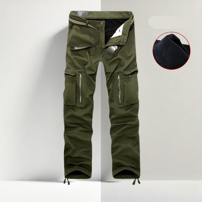 Eliot | Pantalon cargo doublé en polaire