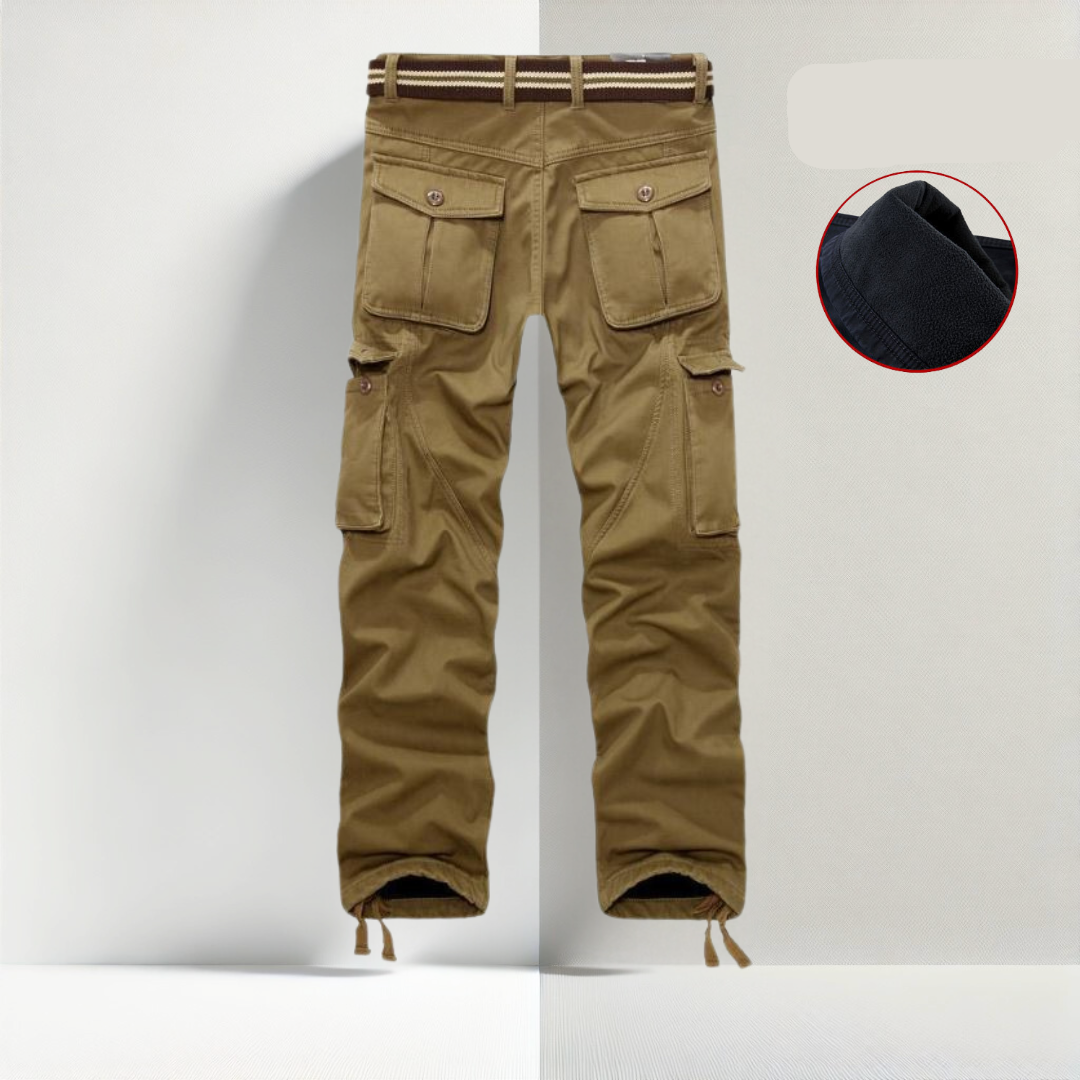 Eliot | Pantalon cargo doublé en polaire