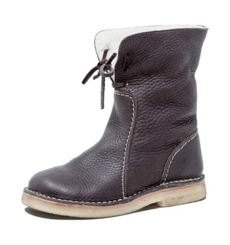 Marina | Bottes en cuir avec doublure en laine