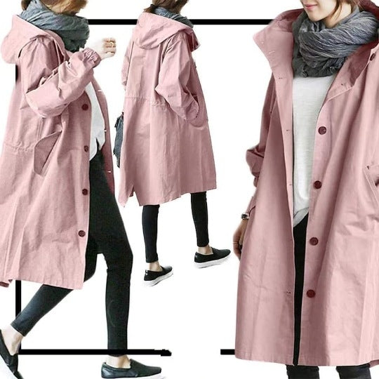 Audrey | Trench-coat imperméable à capuche