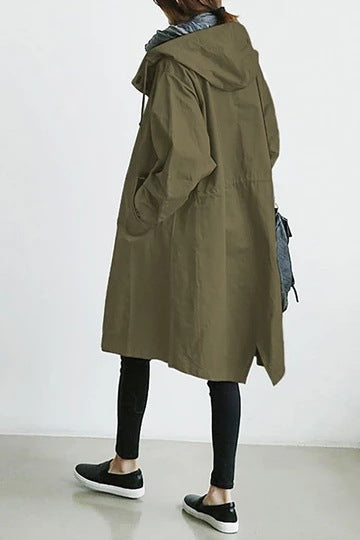 Audrey | Trench-coat imperméable à capuche