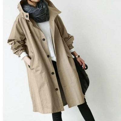 Audrey | Trench-coat imperméable à capuche