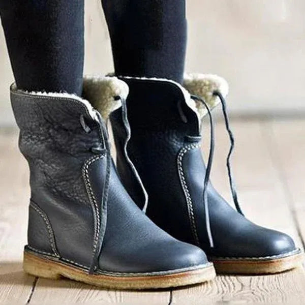 Marina | Bottes en cuir avec doublure en laine